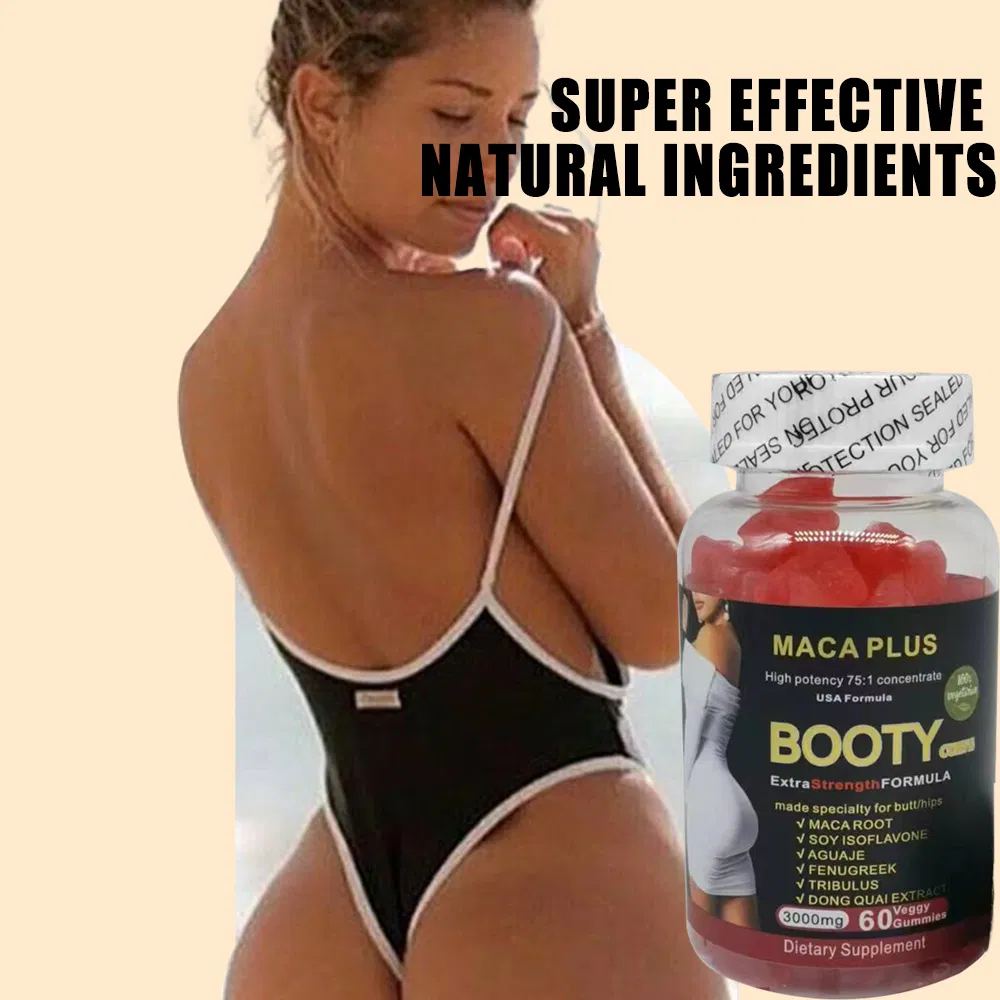 Own Brand Bigger Booty Lift Black Maca Big Butt Enlargement Gummies