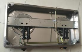 Yg-B8011 China Manufacture Color Glass Top 2-Burner Gas Cooking Stove