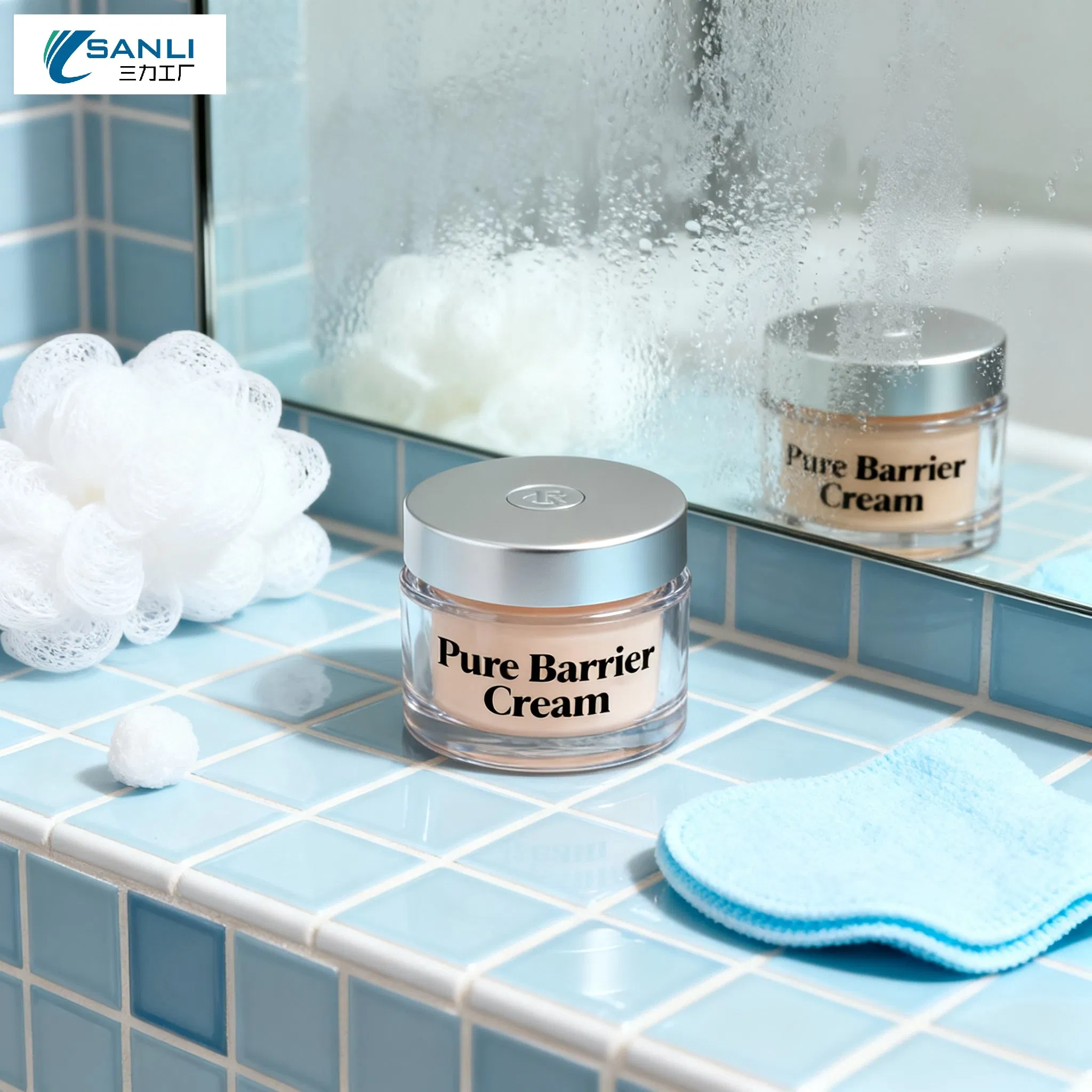 Gentle Whitening and Soothing Face Cream with Portulaca Oleracea Extract for Sensitive Skin and Anti-Inflammatory Protection