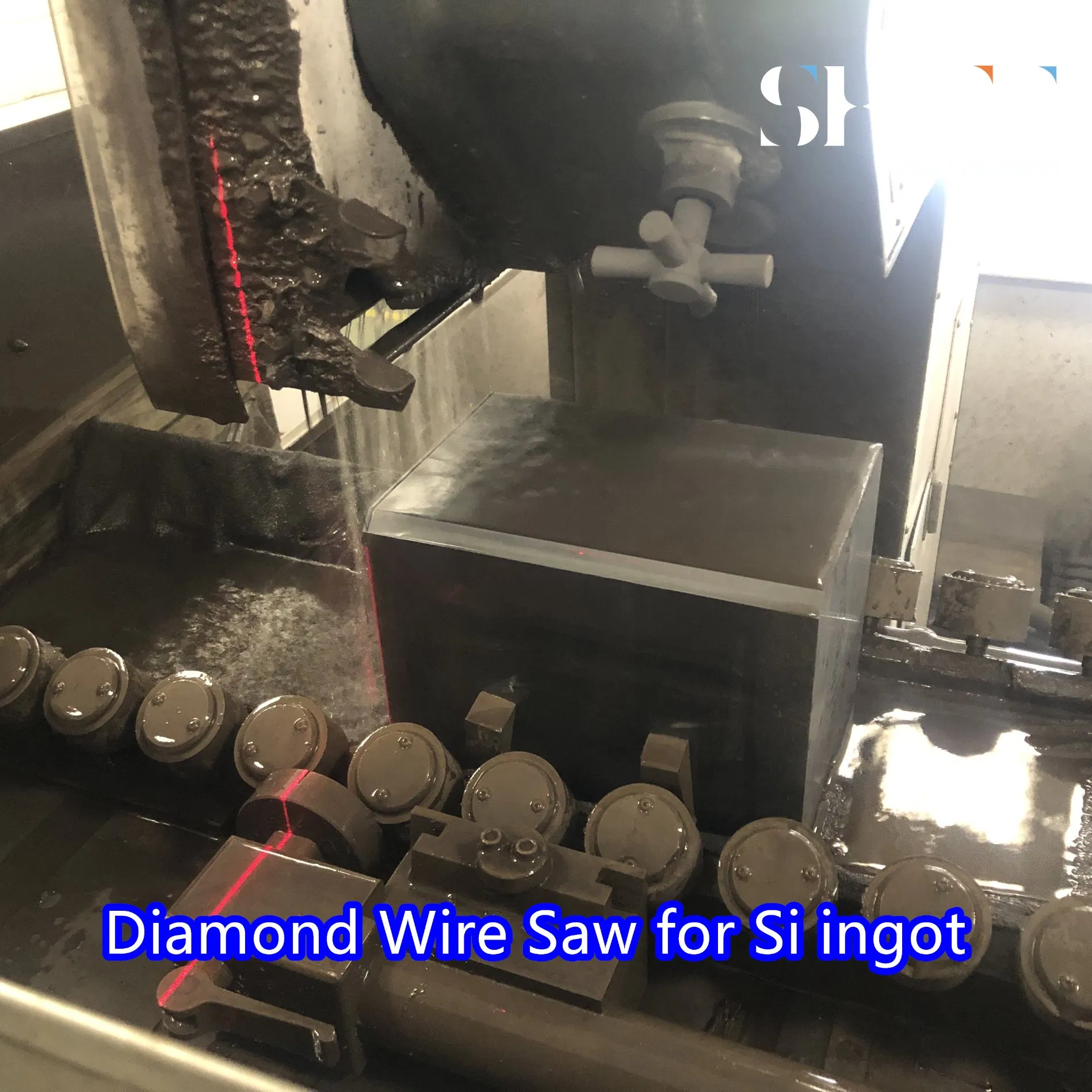 High-Precision Endless Diamond Wire Loop Saw for Silicon Rod Cutting