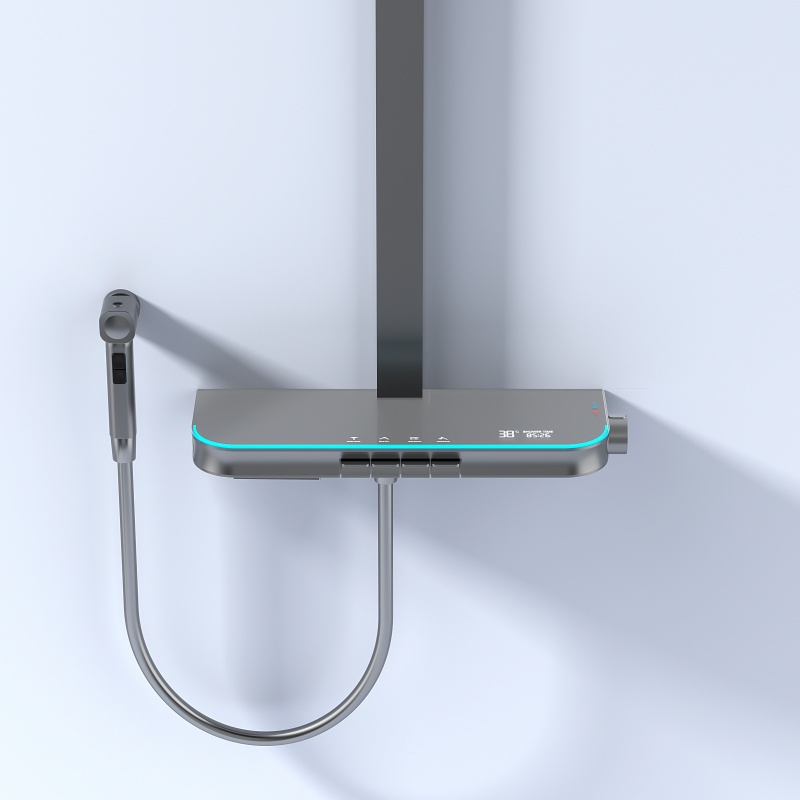 Elegant Brass Shower Head Set with Chrome Finish and Advanced ABS Technology