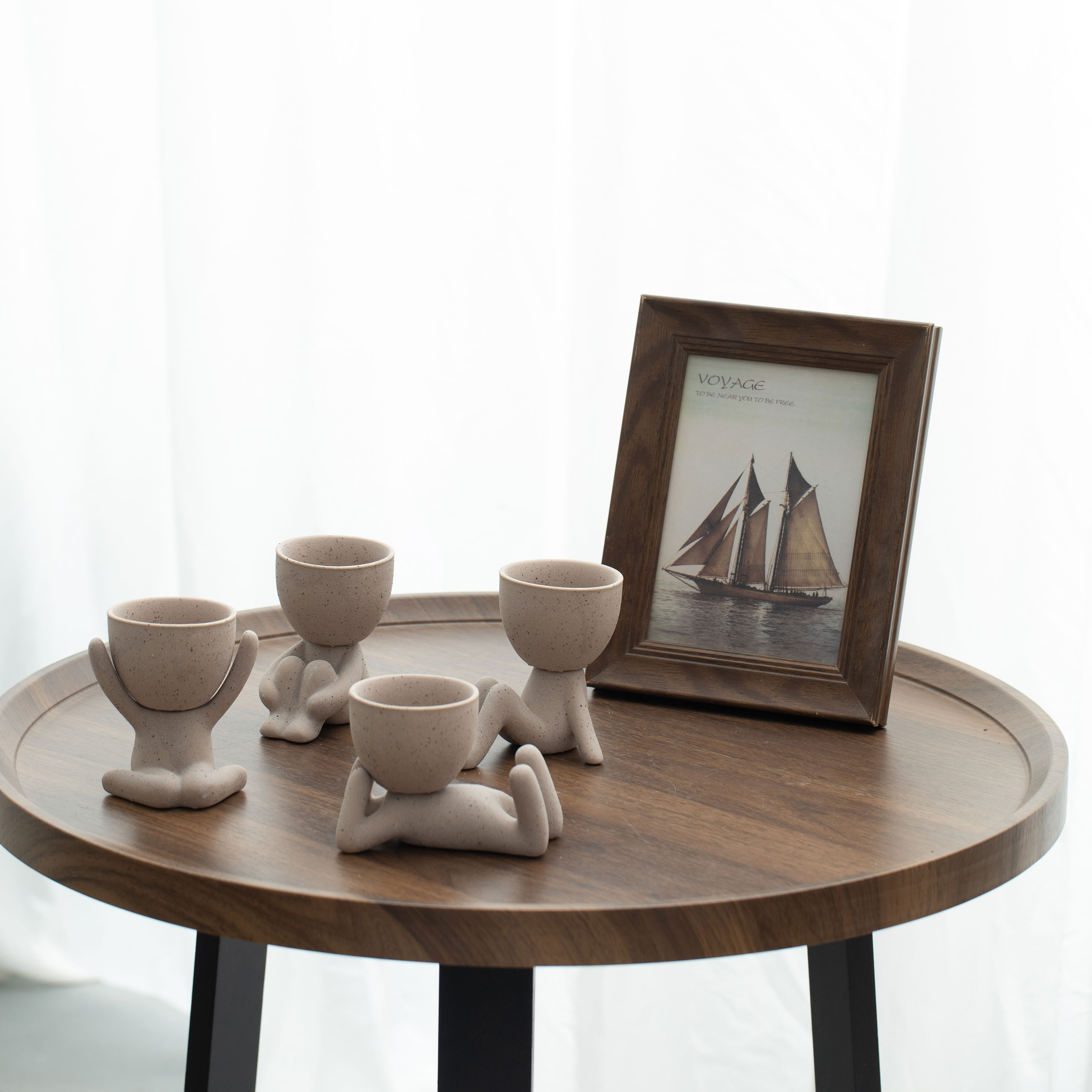 Горшки керамические миниатюрные уличные