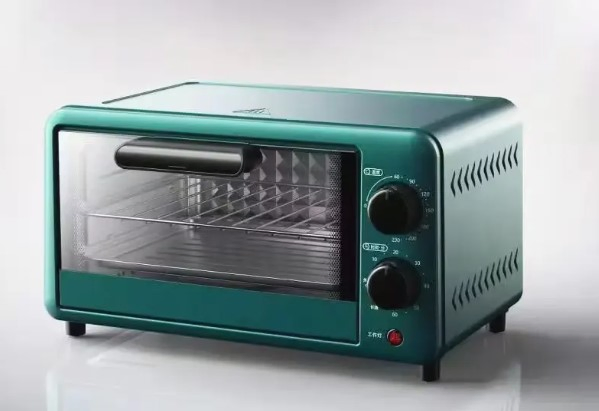 Sleek Compact Digital Oven with Electronic Display and Double Glass