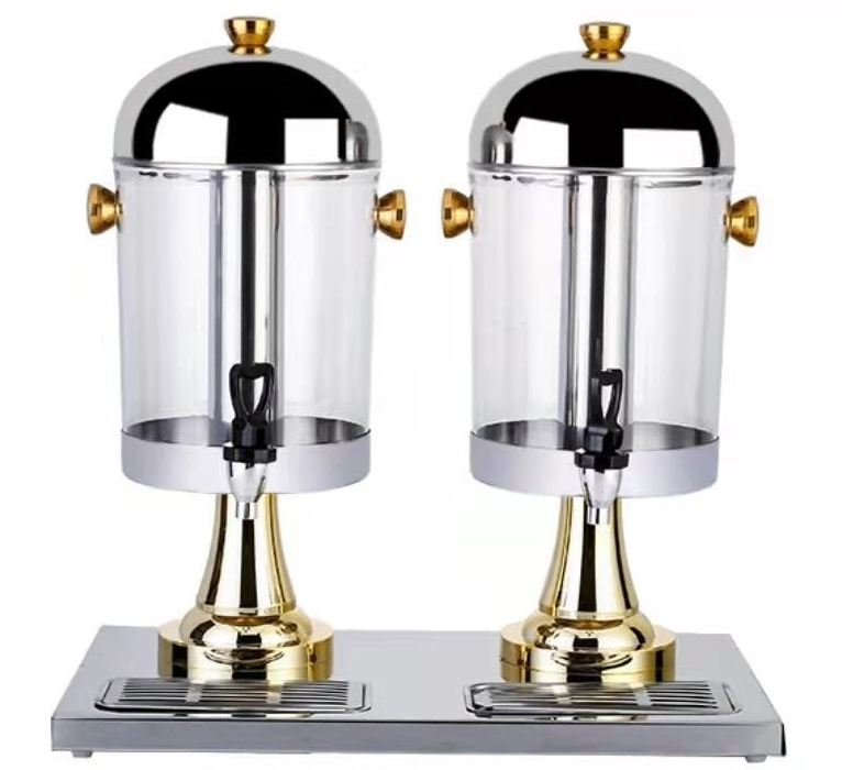 Commercial Juice Dispenser - Stainless Steel Single-Head Coffee & Bubble Tea Warmer/Chiller, PC Beverage Container for Hotel/Restaurant Use