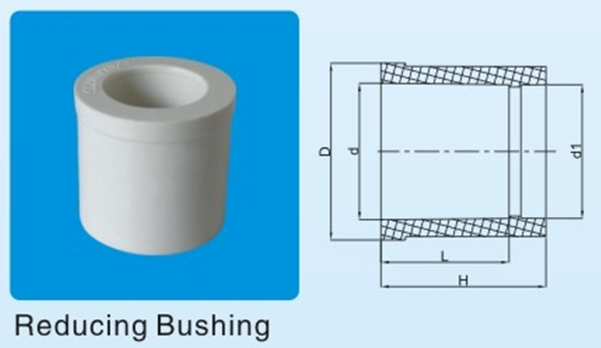 PVC Plastic Bushing Reducing Ring ASTM D2466 Sch40