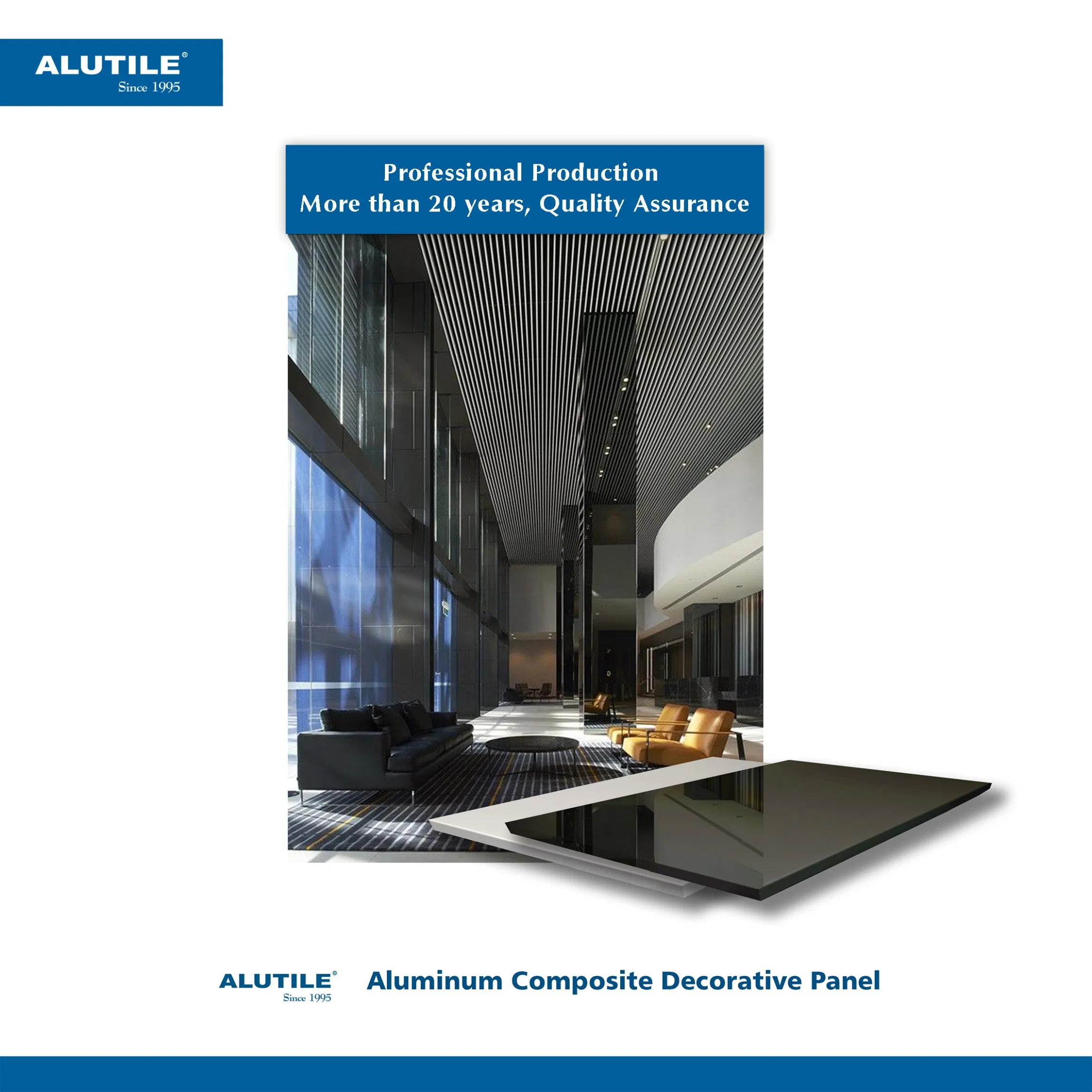 3mm Polyester Coating Aluminum Composite Panel for Interior Wall Decoration