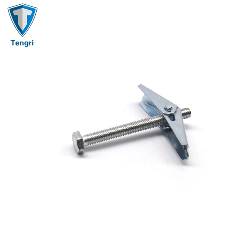 Heavy Duty Self-Drilling Zinc Toggle Drywall Anchors with Screws Kit Zinc Plated Butterfly Anchor