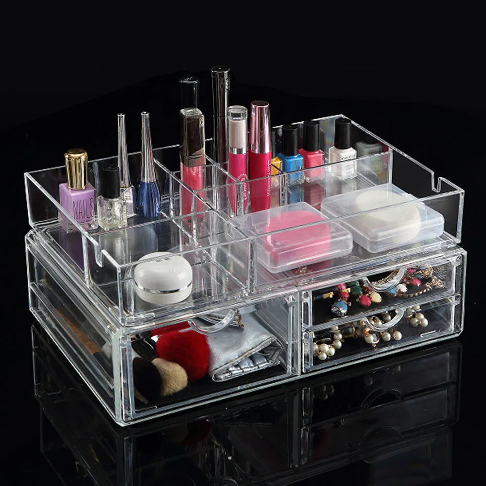 Cross Border Desktop Acrylic Cosmetic Transparent Visible Portable Makeup Storage & Organization