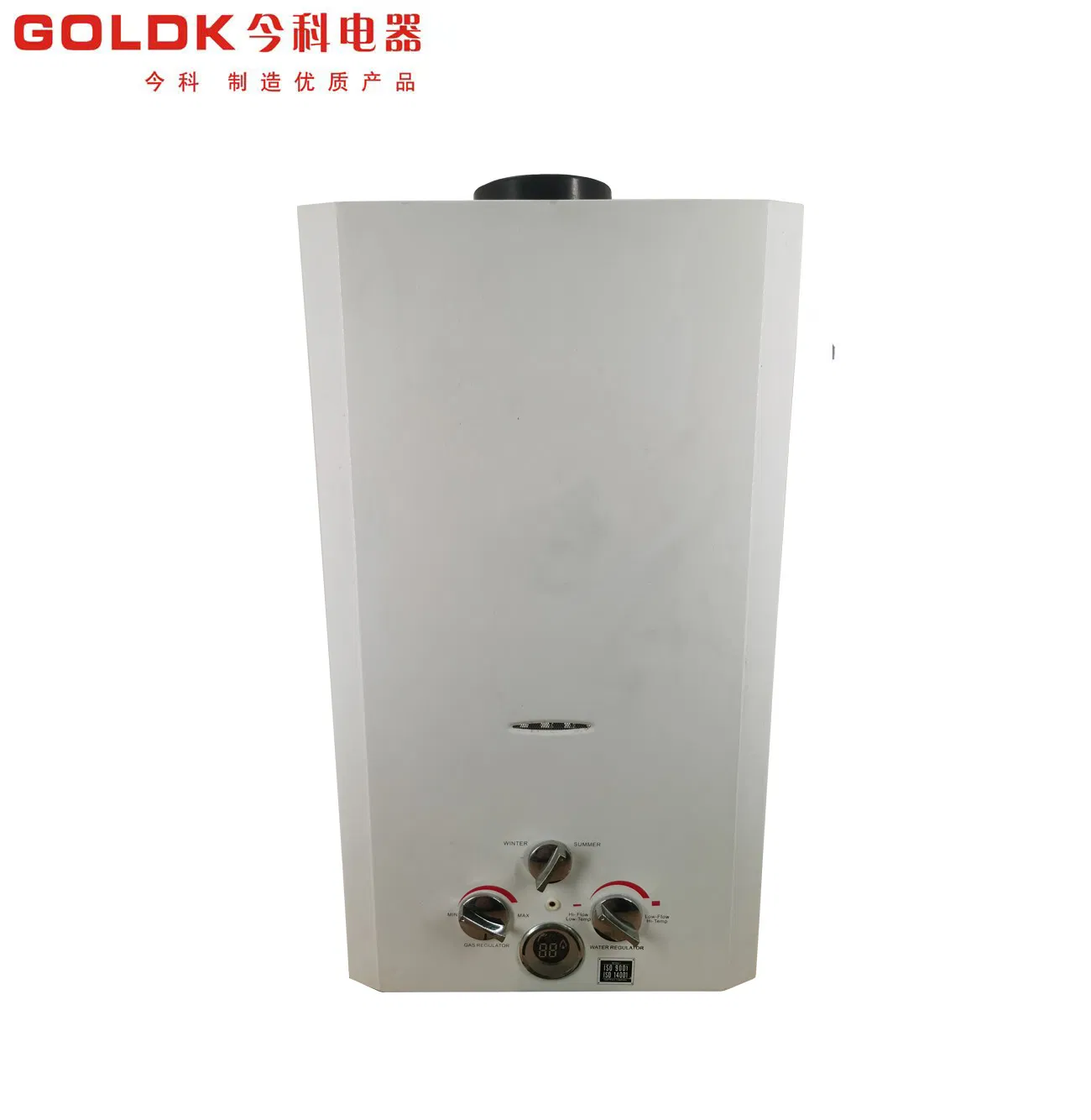 Goldk Flue Type Glass Panel Gas Water Heater 6-16 Liter Jsd-S602 GS-Gwh-001