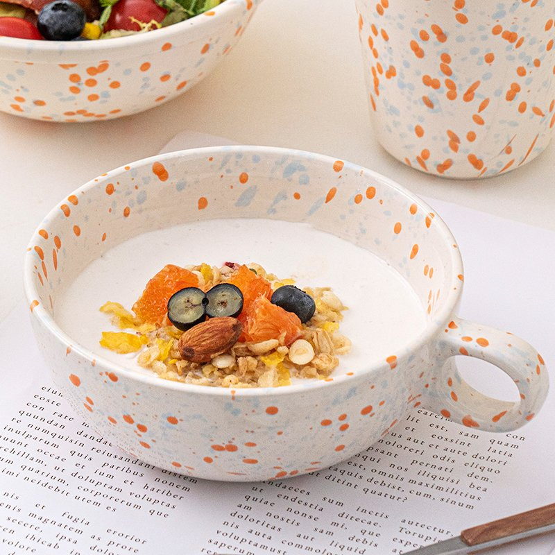 Large Capacity Ceramic Coffee Mug Breakfast Oatmeal Milk Cups