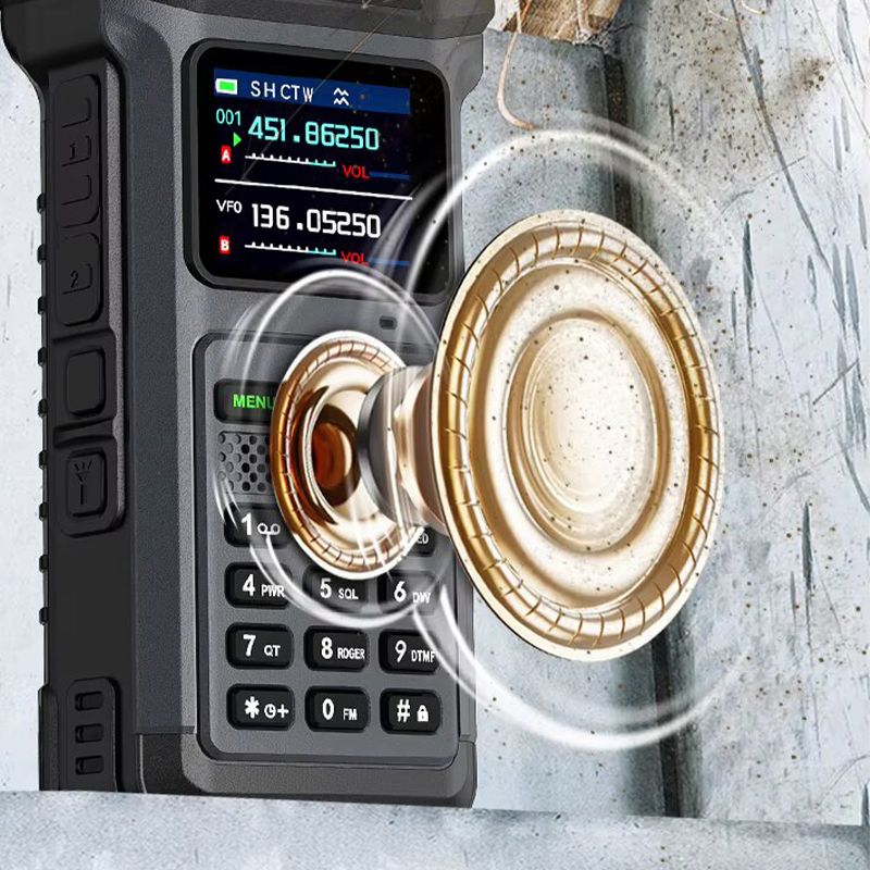 Phexnn VHF UHF Dual Frequency Ham Radio Flashlight Reverse Charging Intercom 20W Outdoor Industrial High Power Walkie Talkie