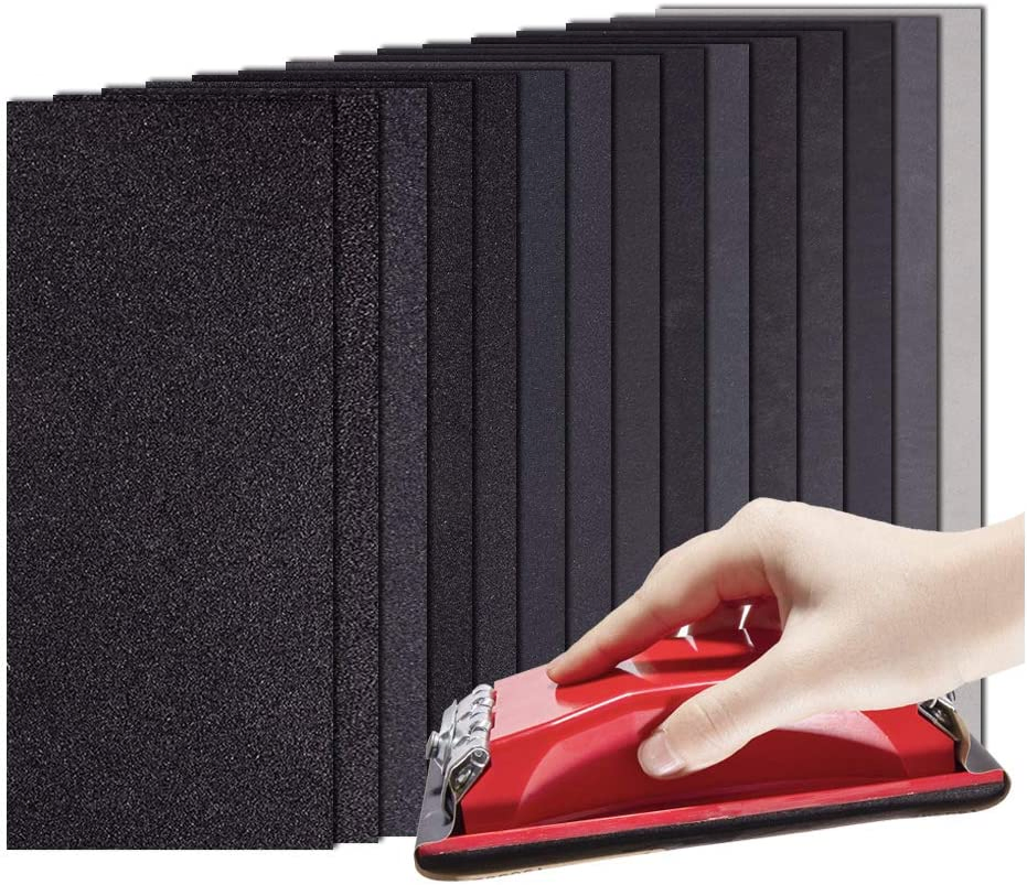 Sand Paper 120 to 5000 Grit Sandpaper Waterproof Wet Dry Abrasive Sandpaper