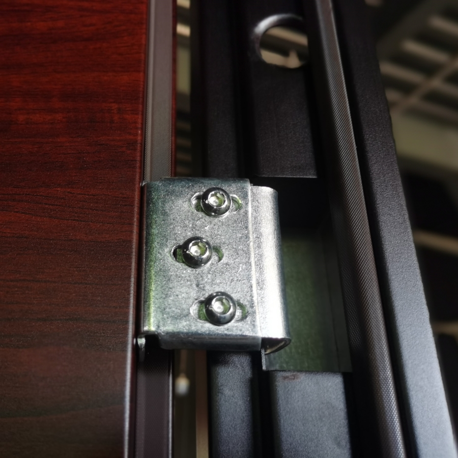 Single Popular Exterior Factory Direct Wooden Modern Iron Steel Security Metal Door