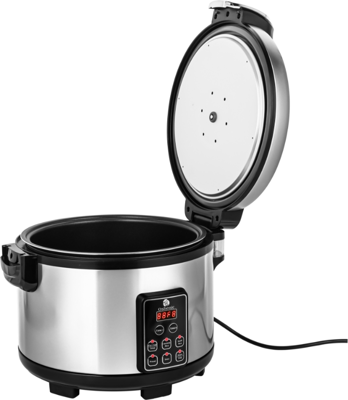 Digital Rice Cooker for Catering Horeca Kitchen with Stainless Steel Body