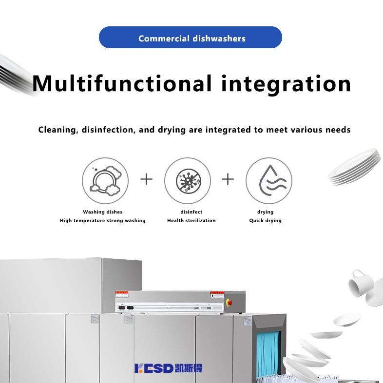 Large Commercial Kitchen Dishwasher Equipment High Efficiency Factory Direct Price Automatic Dishwashers