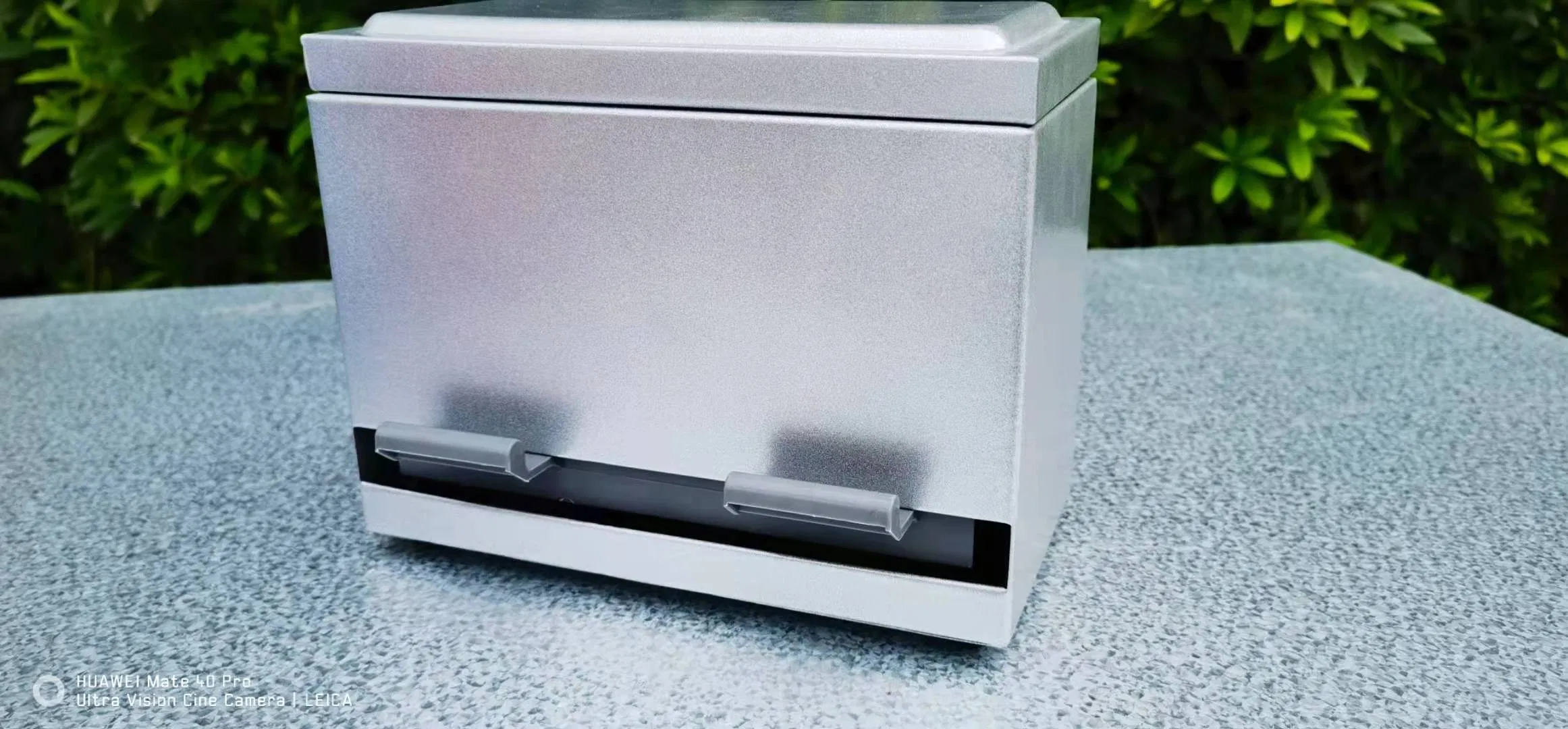 Hand Press Type Office Stainless Steel Pencil Case Box