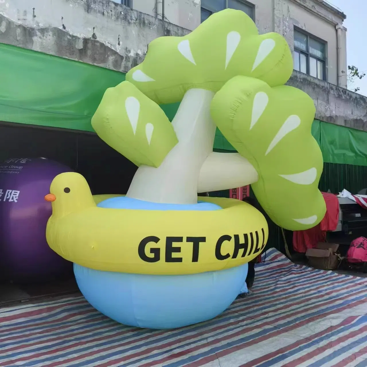 Boiy PVC Birthday Cake Events Giant Advertising Inflatable Toy Cake Balloon