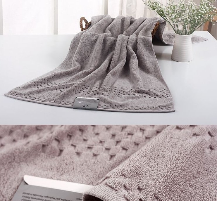 Factory Wholesale 100% Organic Cotton Bamboo Terry Multi Colors Bamboo Face Hand Towel Large Body Bath Towel