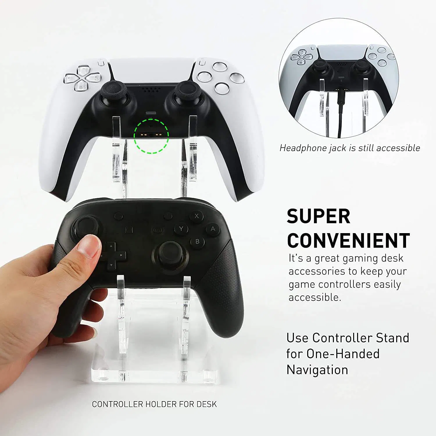 New Controller Stand Dual Layer Game Console Handle Universal Bracket for PS5/PS4/Switch PRO/xBox Elite/xBox 360
