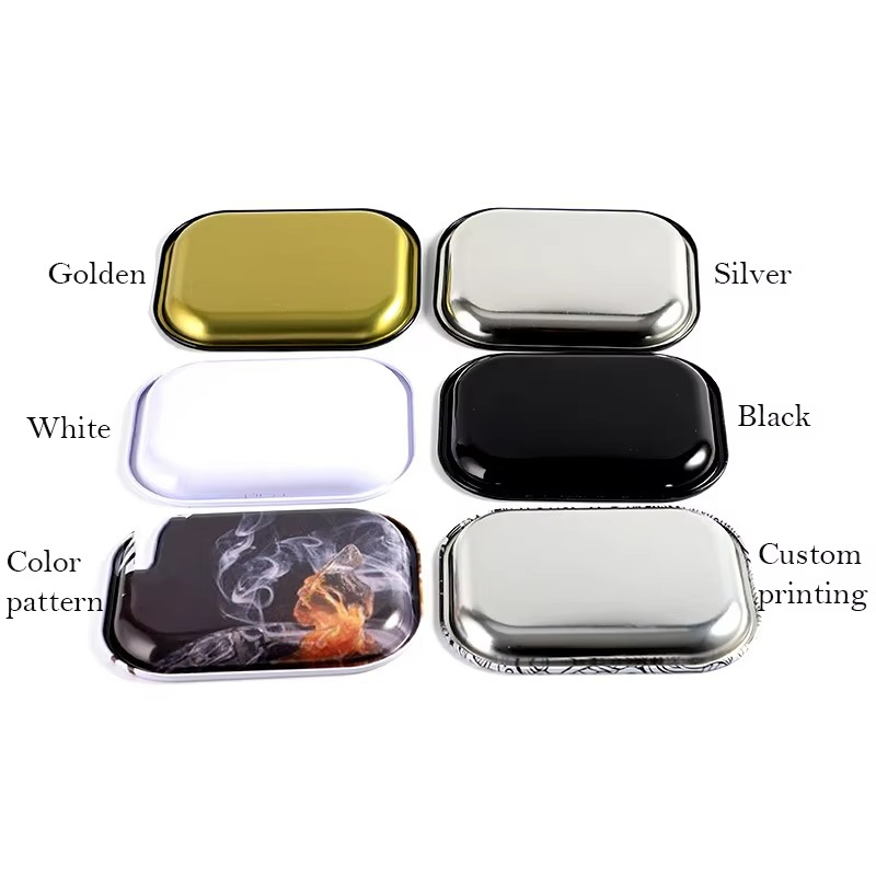 Portable Contemporary Durable Metal Rolling Tray for Commercial Use