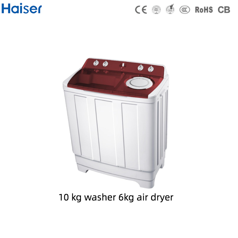 Free OEM 10 Kg Twin Tube Washing Machine with Dark Blue Transparent Color