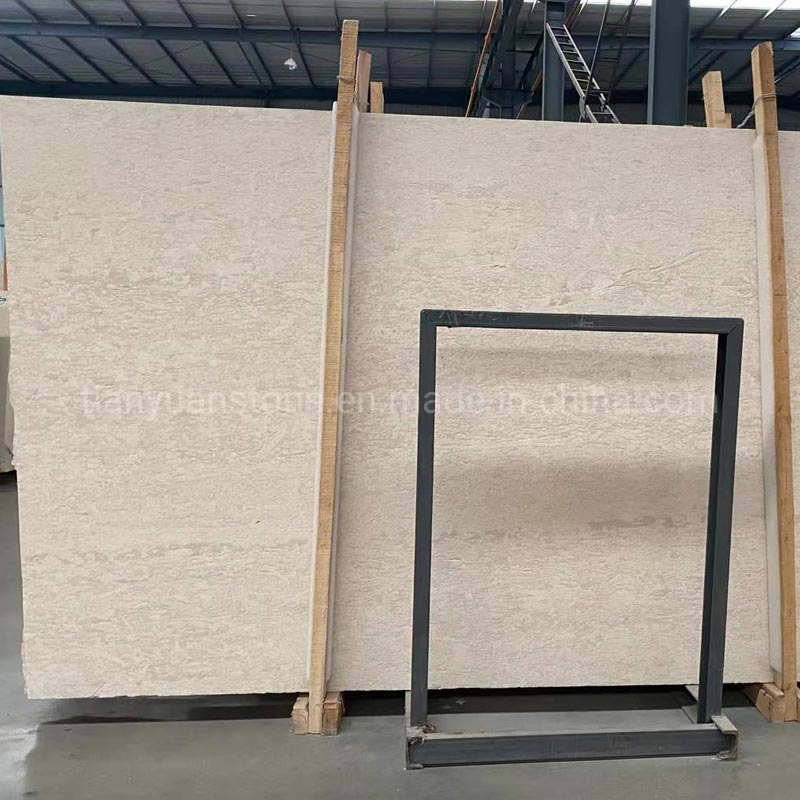 Natural Polished/Tumbled Beige/Cream/White Limestone Surface Stone for Paving Brick/Wall/Floor/Stairs/Cladding Stone