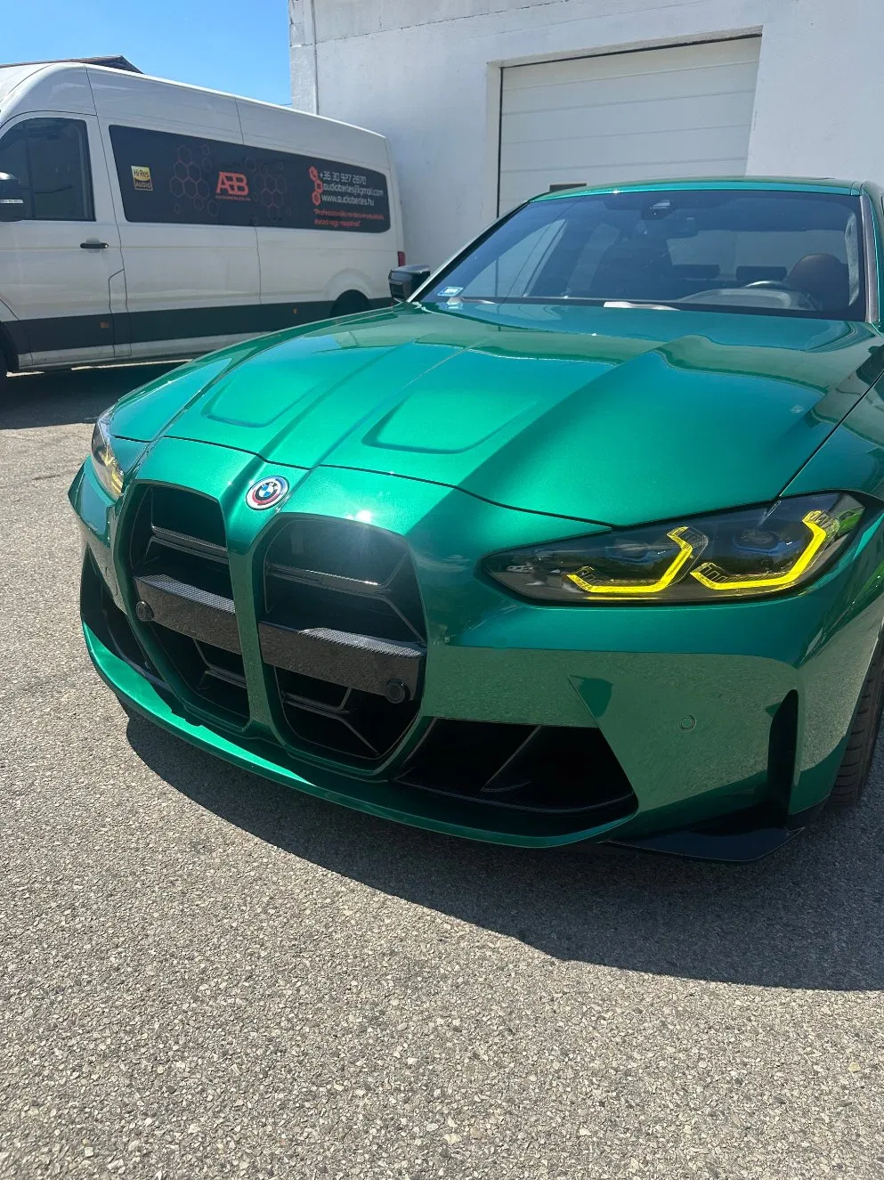 BMW M3 M4 G80 G82 CSL Желтые Angel Eyes Дневные ходовые огни