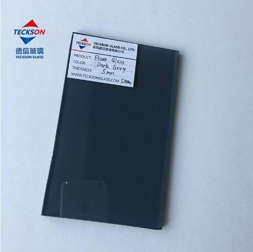 5mm Dark Grey/Deep Grey Tinted Float Glass for Building