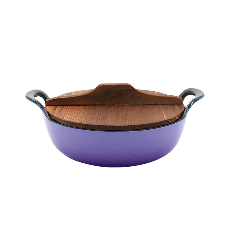 Handmade Iron Wok Non-Stick Cooker Natural Gas Induction Cooker Universal Diameter 36cm Wok Pans