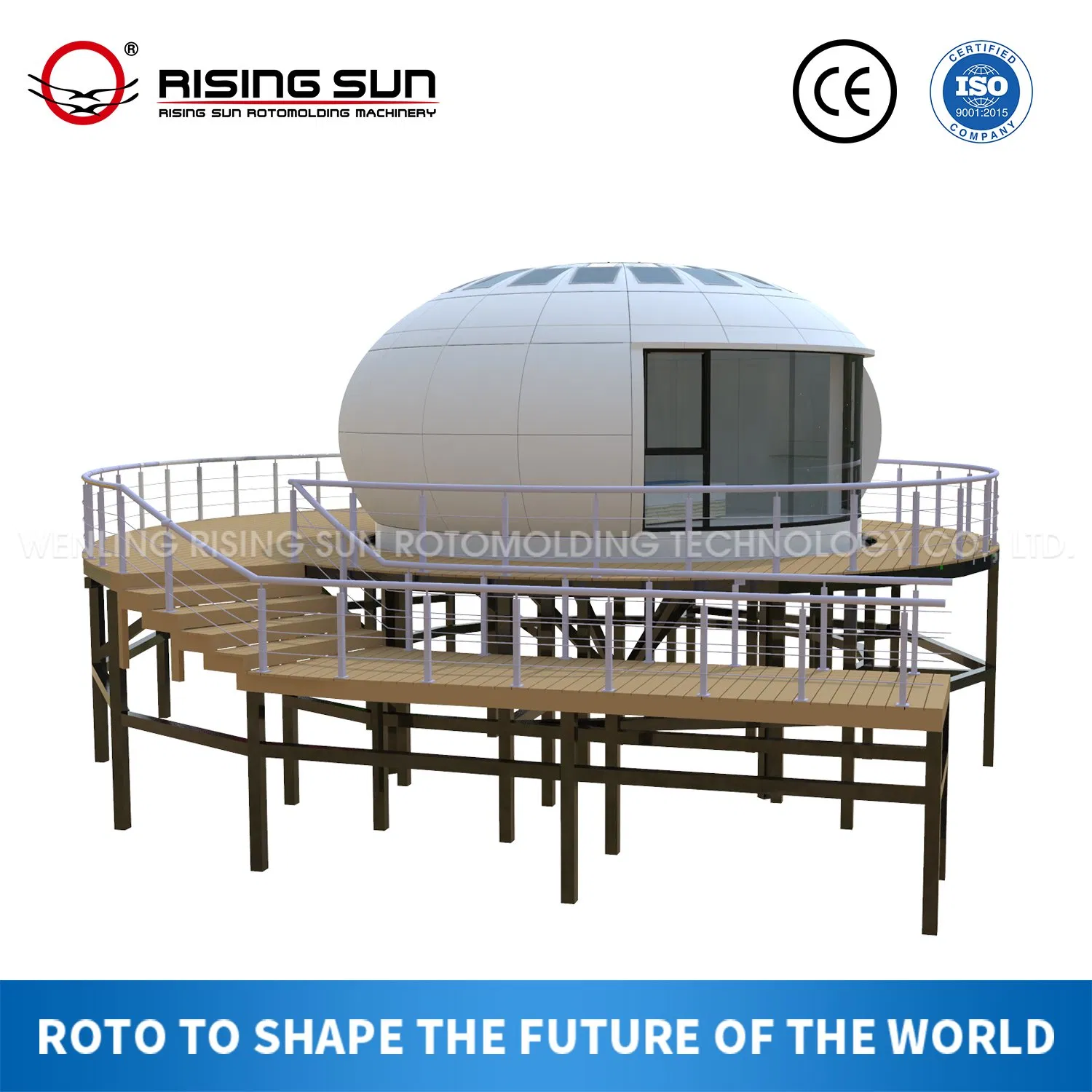 Rotational Molding Plastic Customized Starry Homes Prefab Houses