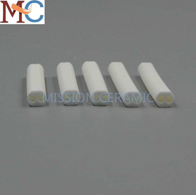 80% Purity Customized 4 Holes Alumina Ceramic Tube