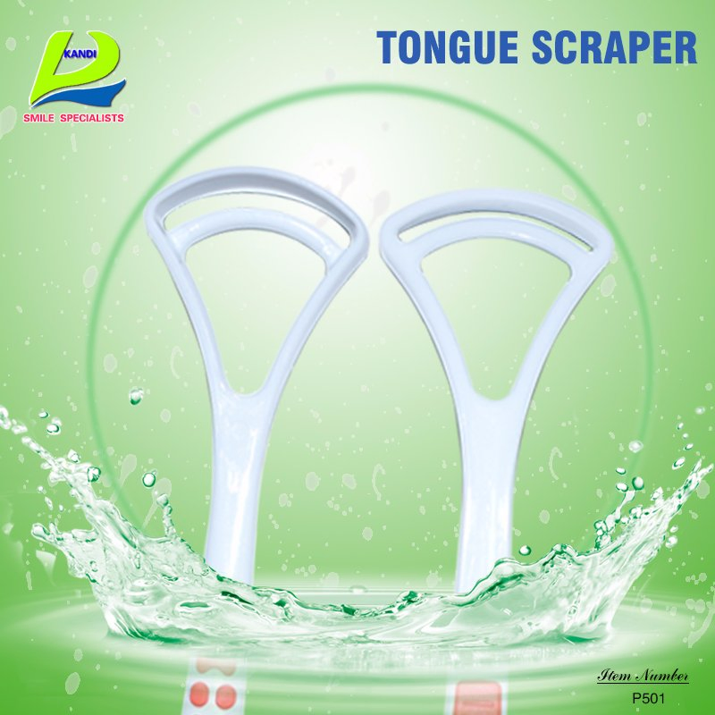 High Quality PP+TPE Tongue Scraper for Tongue Cleaning