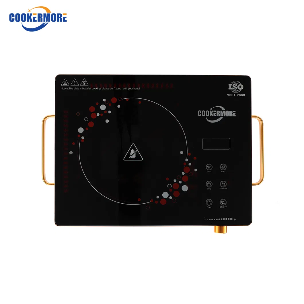 Commercial Good Quality Kitchen Ceramic Induction Wok Cooker 2000W Infrared Cooker with Handle Dual Ring Multifunction CE
