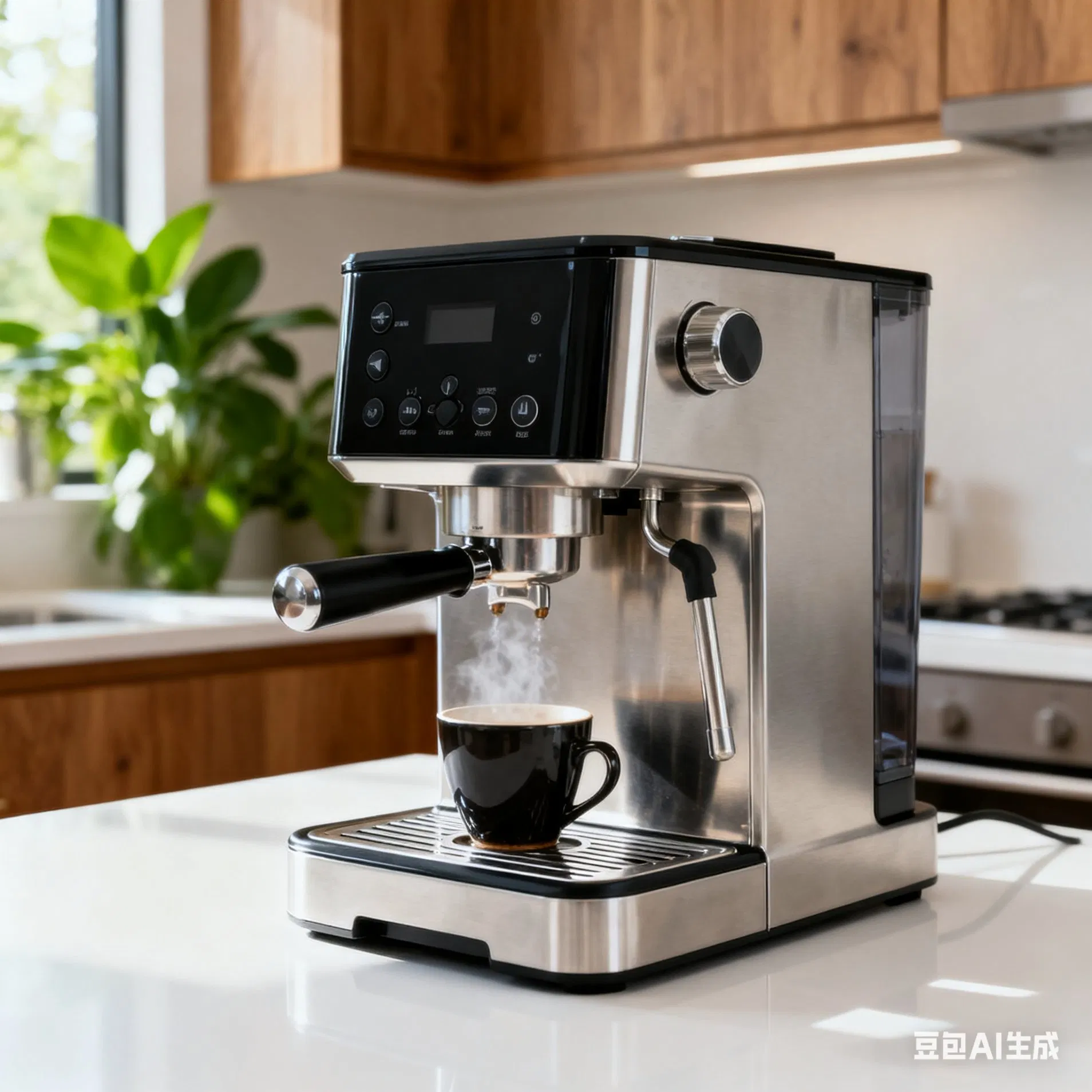 Bean to Cup Fully Automatic Intelligent Milk Coffee Maker Large Touch Screen Cappuccino Espresso Machine with Grinder