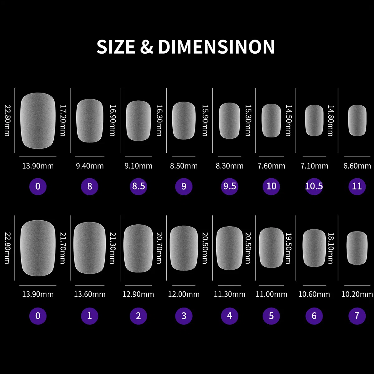 Explosions, Matte Nail Tips, Ultra-Thin and Traceless Drops of Almond, Grinding-Free Nail Tips