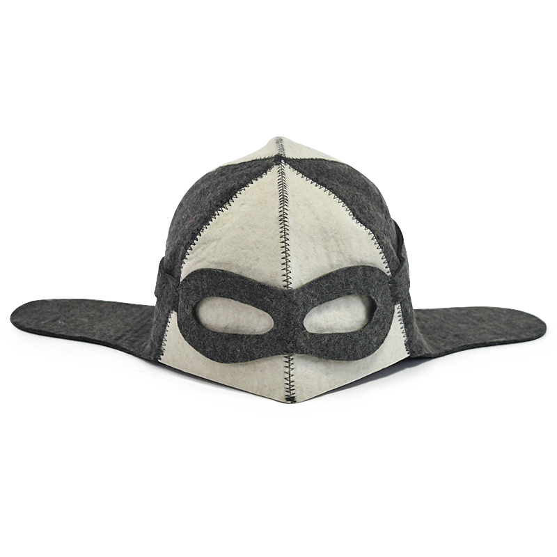 100% Pure Wool Heat-Resistant Sauna Hat - Cute Animal Design for Relaxation