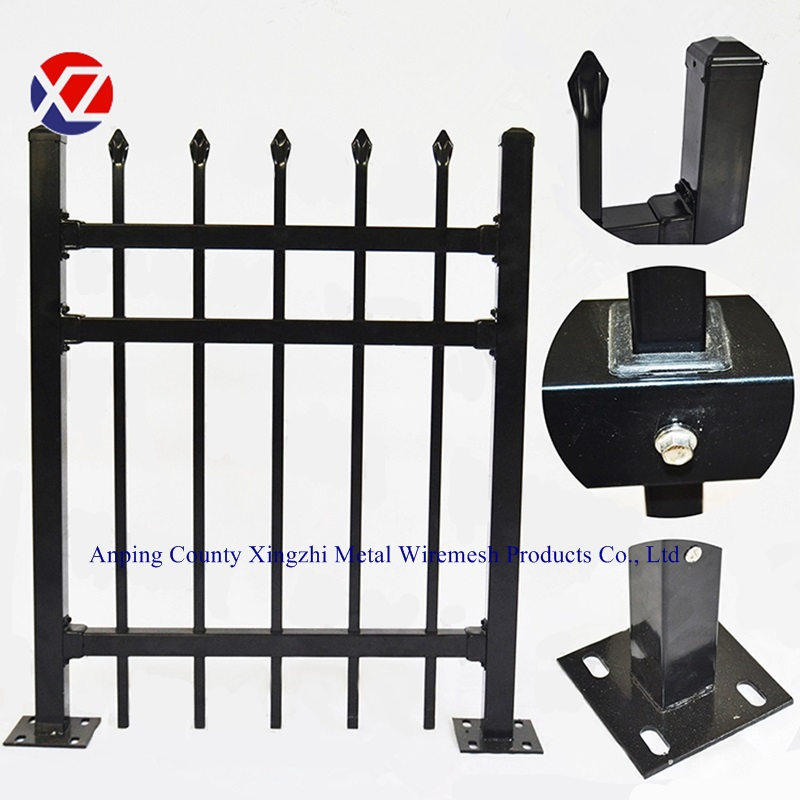 4'h X 8' Steel Picket Swimming Pool Tubular Metal Fence