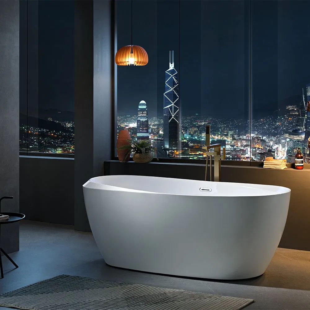 Современная овальная акриловая ванна