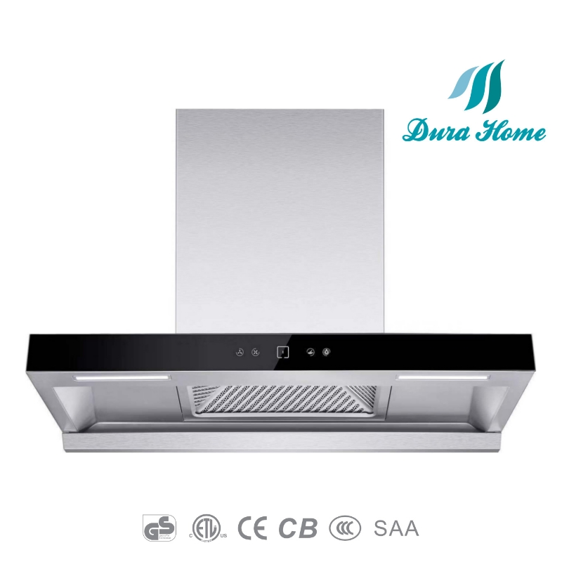 High-Efficiency Black Kitchen Hood Cooker Hood Chimney Range Hood 110V Power