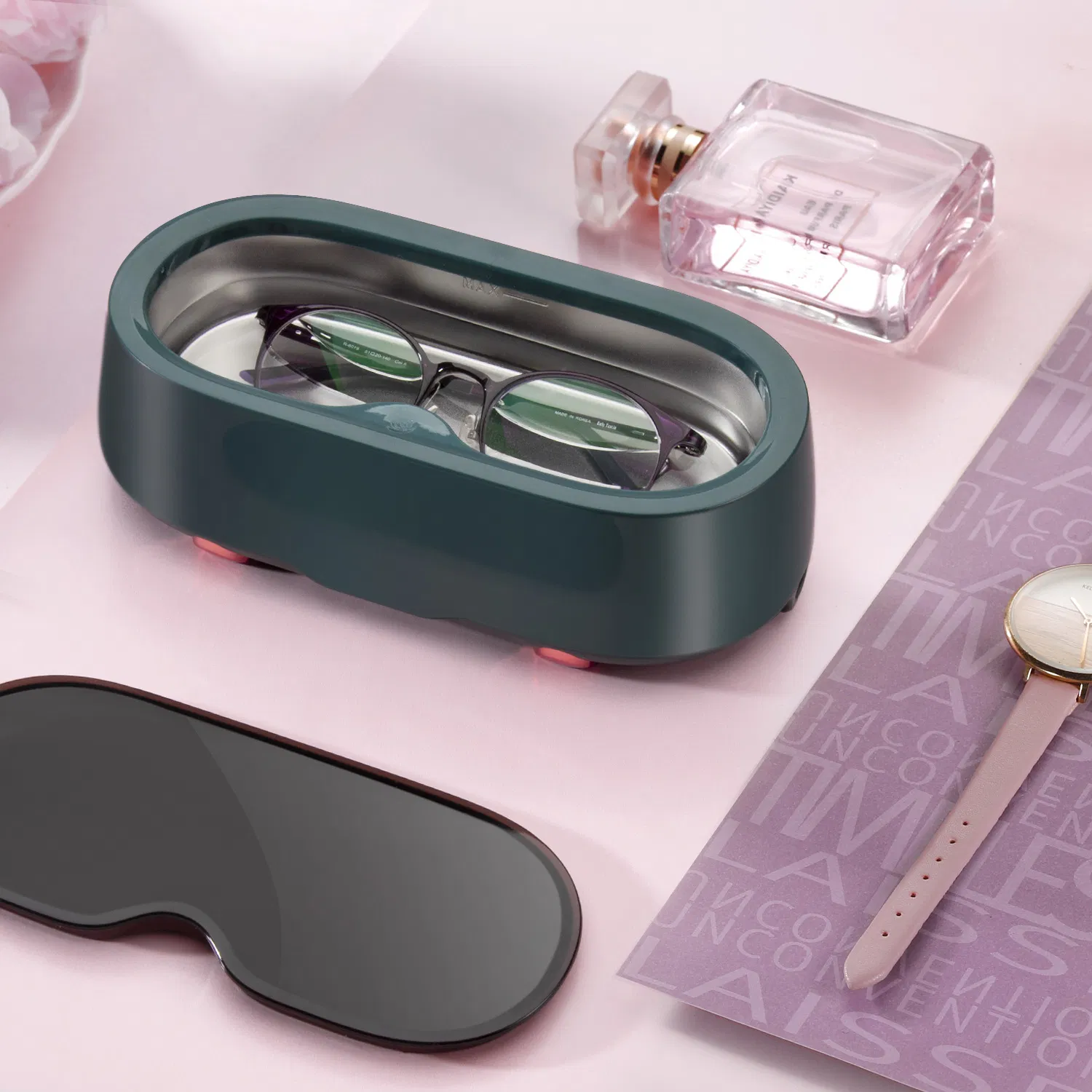 Ultrasonic Cleaning Machine for Glasses Household Small Cleaning Instrument Jewelry Watch Denture Cleaner