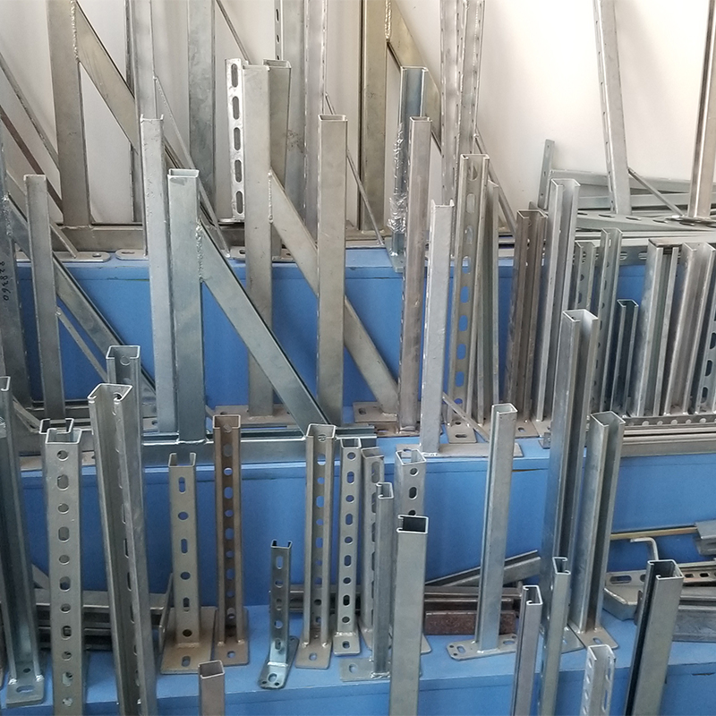 Zinc-Plated Vertical Profile Supports Old Type