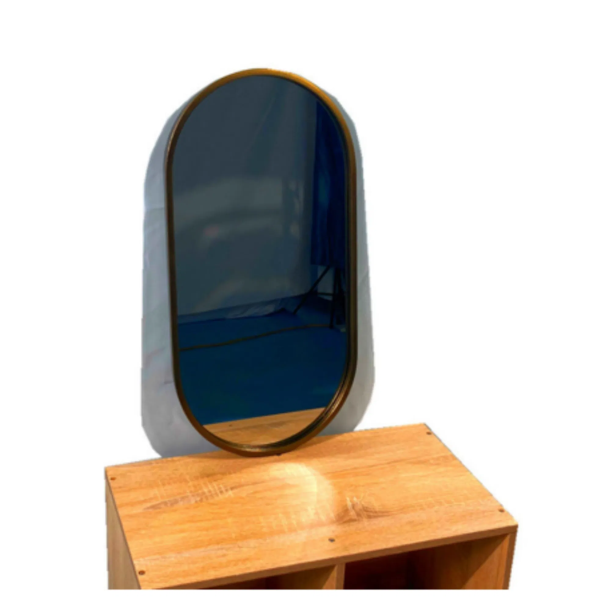 Iron Retro Boxed Clothing Store Light Luxury Hotel Living Room Decorative #Mirror