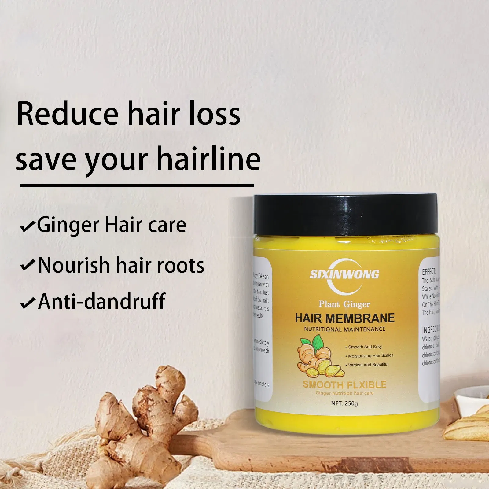 Beauty Cosmetics Hair Care Repair Dry Without Knots Ginger Hair Membrane