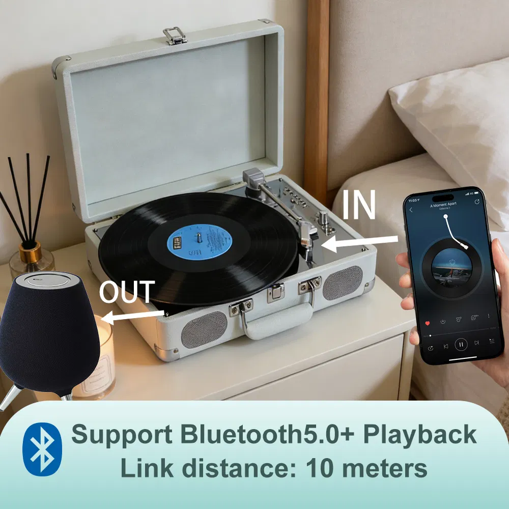 Современный виниловый проигрыватель Hi-Fi с USB