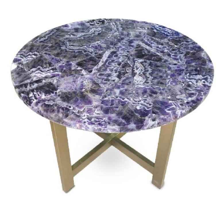 Hot Sale Luxury Purple Semi Precious Stone Gemstone for Table Top for Floor or Background Wall