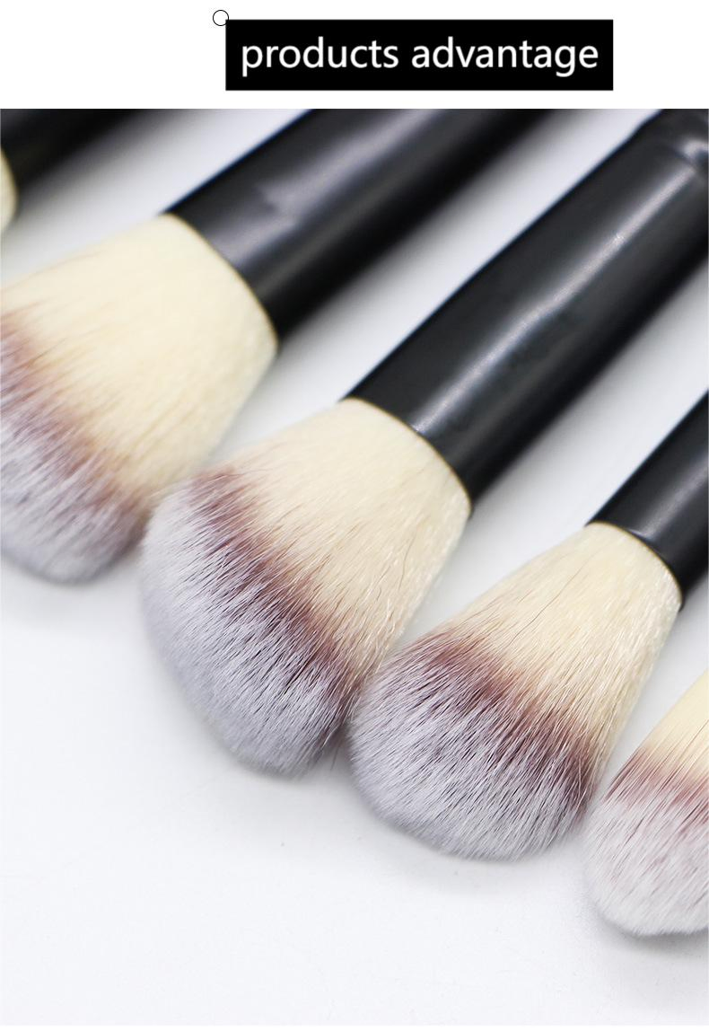 Premium 26 Makeup Brushes with Wooden Handles and Aluminum Connectors