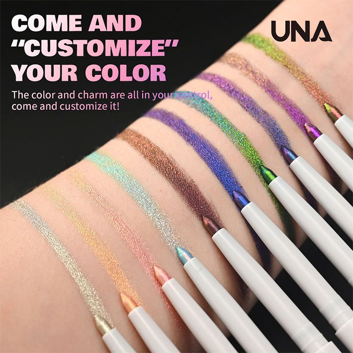 Wholesale Multichrome Eyeliner Gel Pencil Smooth Chameleon Eye Liner Longstay Waterproof High Pigment Chrome Eye Makeup
