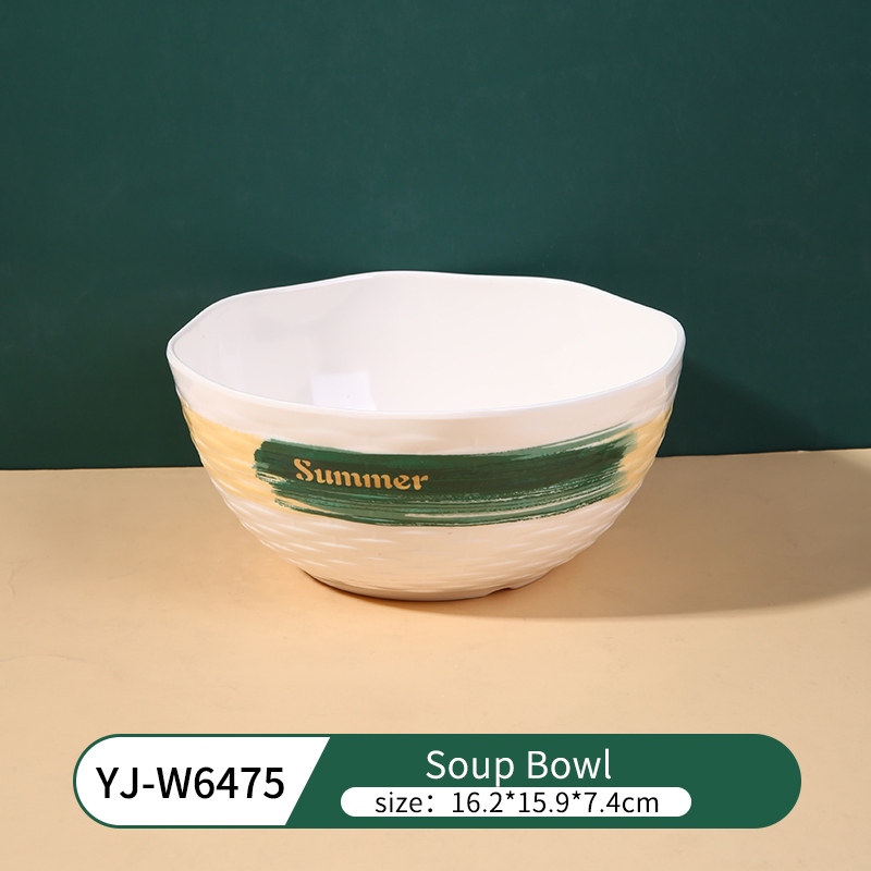 Modern Style Plates 100% Melamine Tableware Set Home Bowl for Custom Logo