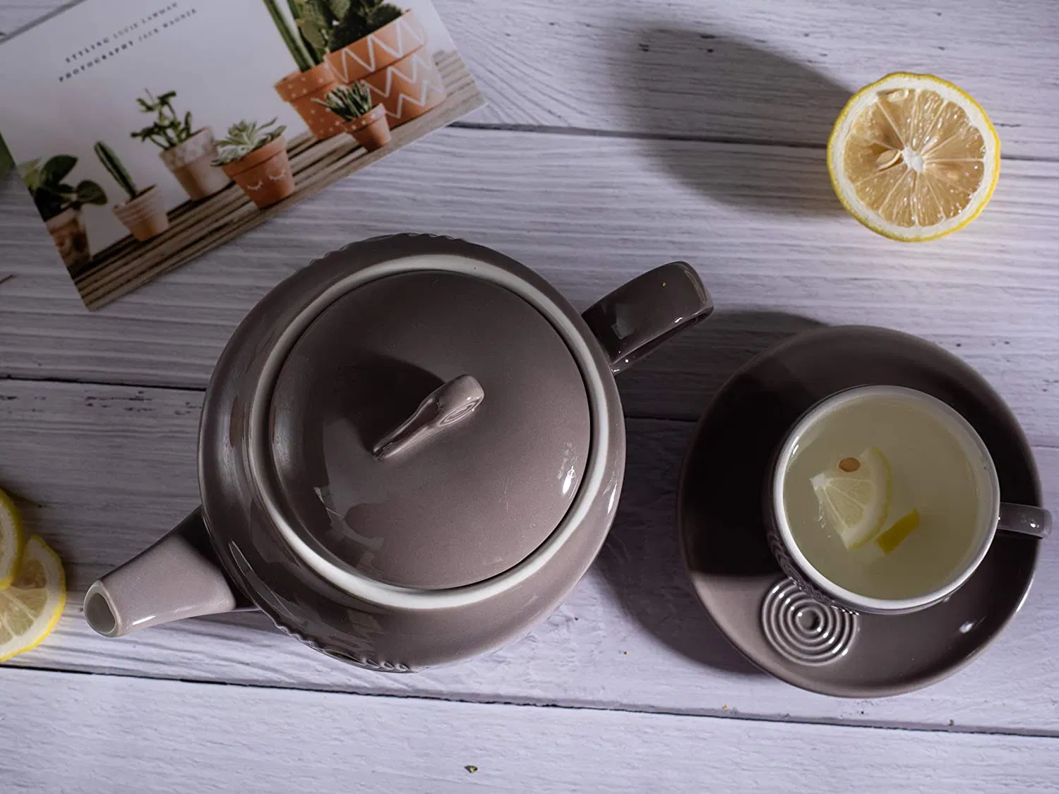 Chinese Traditional Style Custom Handle Ceramic Teapot