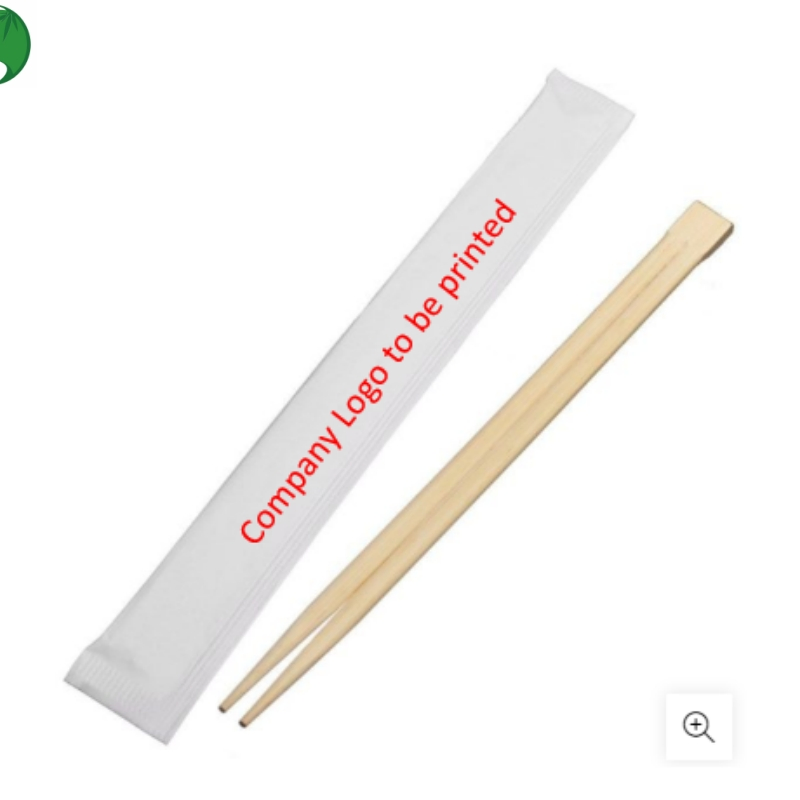 Бамбуковые палочки для суши одноразовые, в бумажной обёртке